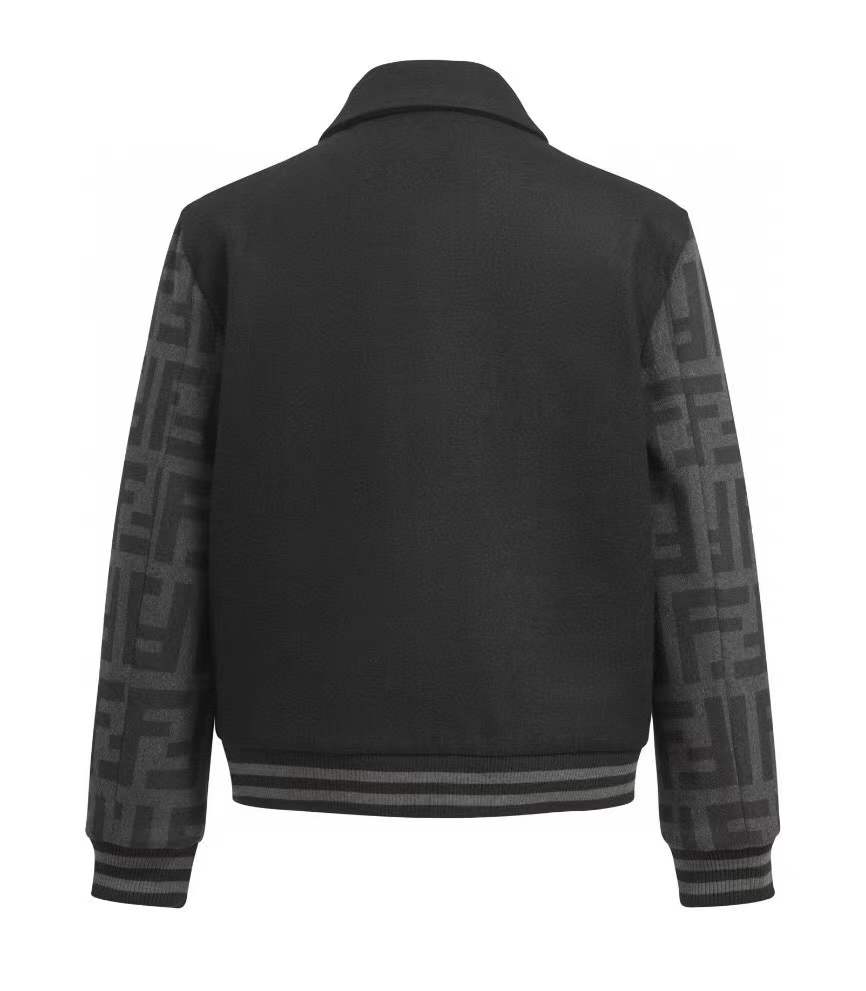 Fendi motif Bomber Jacket Black