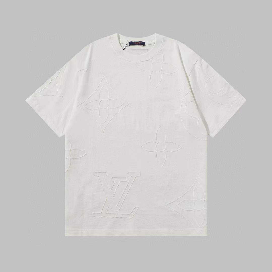 LV 3D Monogram T-Shirt Mens white