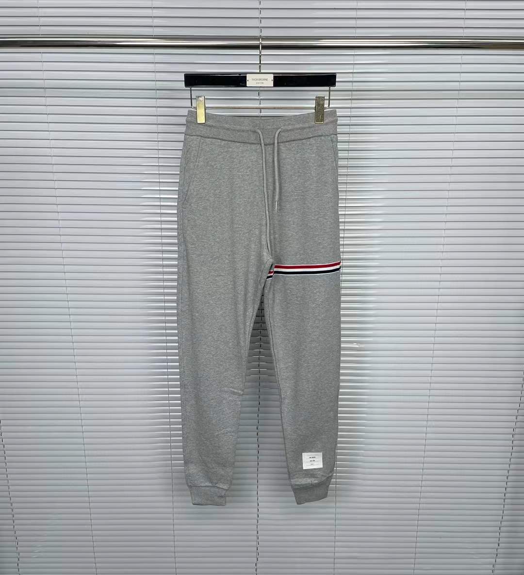 Thom Browne Cashmere Knitted Track Pants Grey