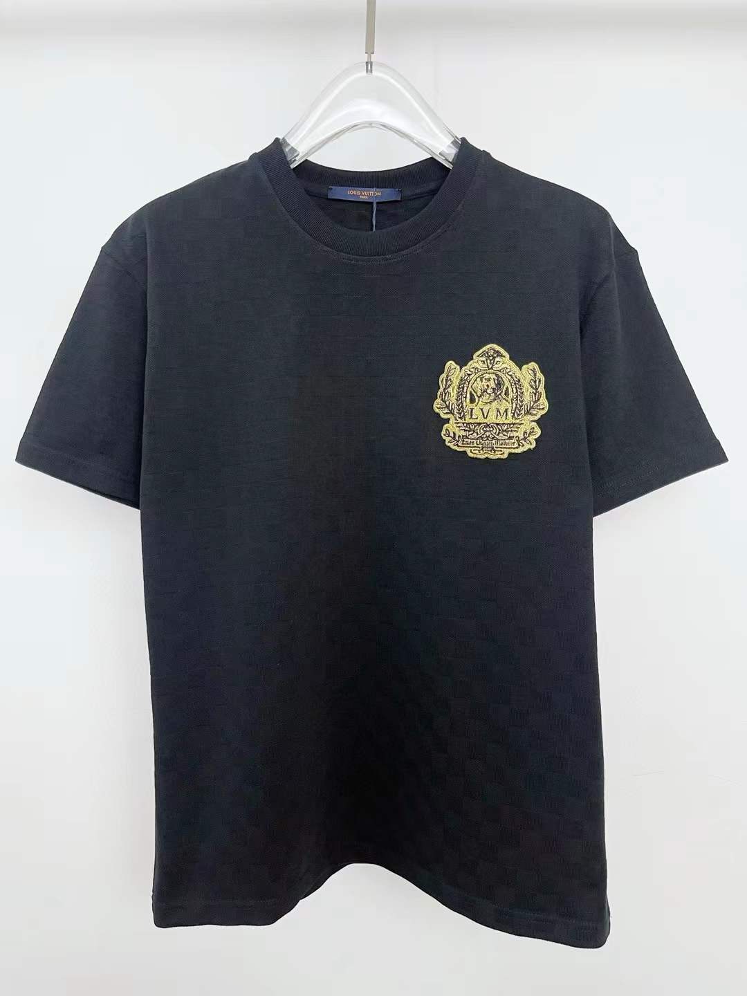 LV Signature Patch Cotton T-Shirt black