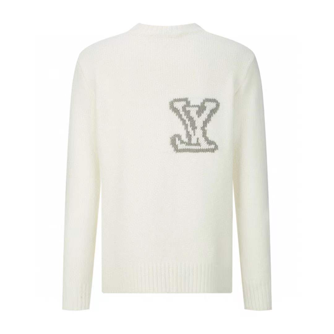 LV White Presbyard Teddy Sweater