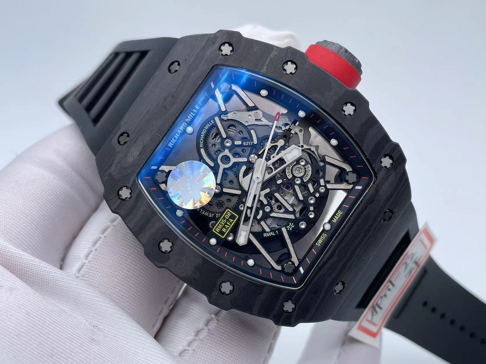 RM0239A - RM35-02 Rafael Nadal Blk/Red FC/VRU ZF V6 RMAL1 $768