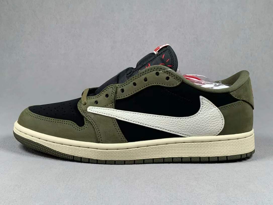 Air Jordan 1 X Travis Scott Olive Sneaker