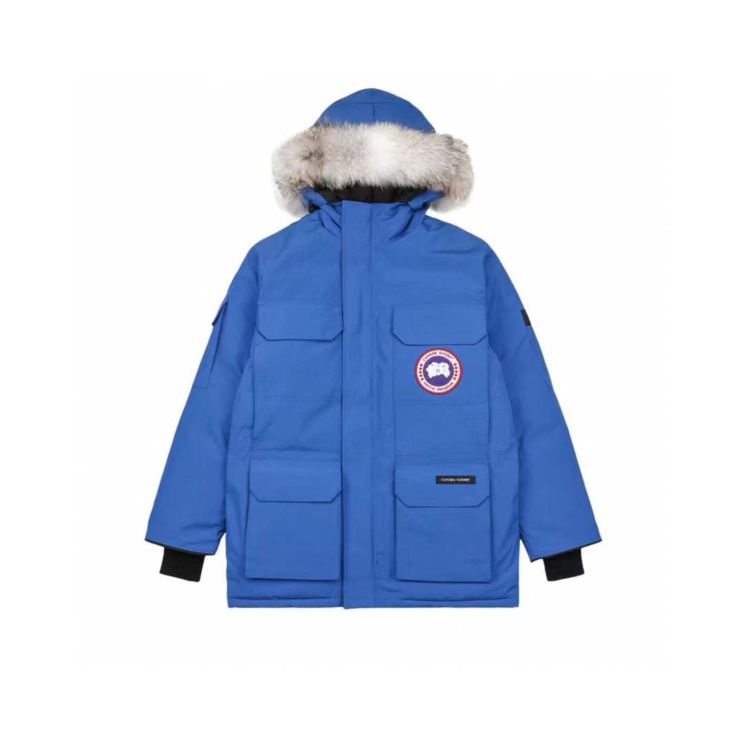 Canada Goose Blue Down PBI Expedition Parka Jacket