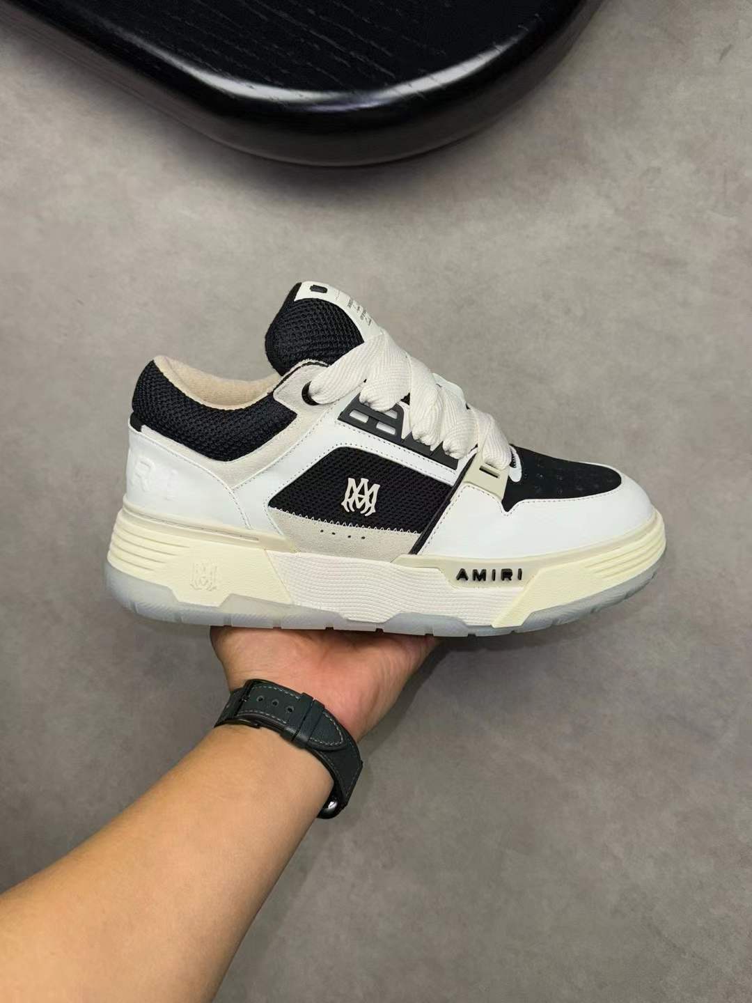 Amiri MA-1 Panelled Leather Sneaker
