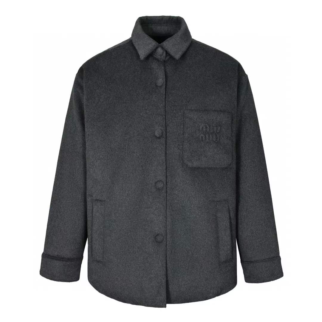 Miu Miu Medium Weight Velvet Down Jacket