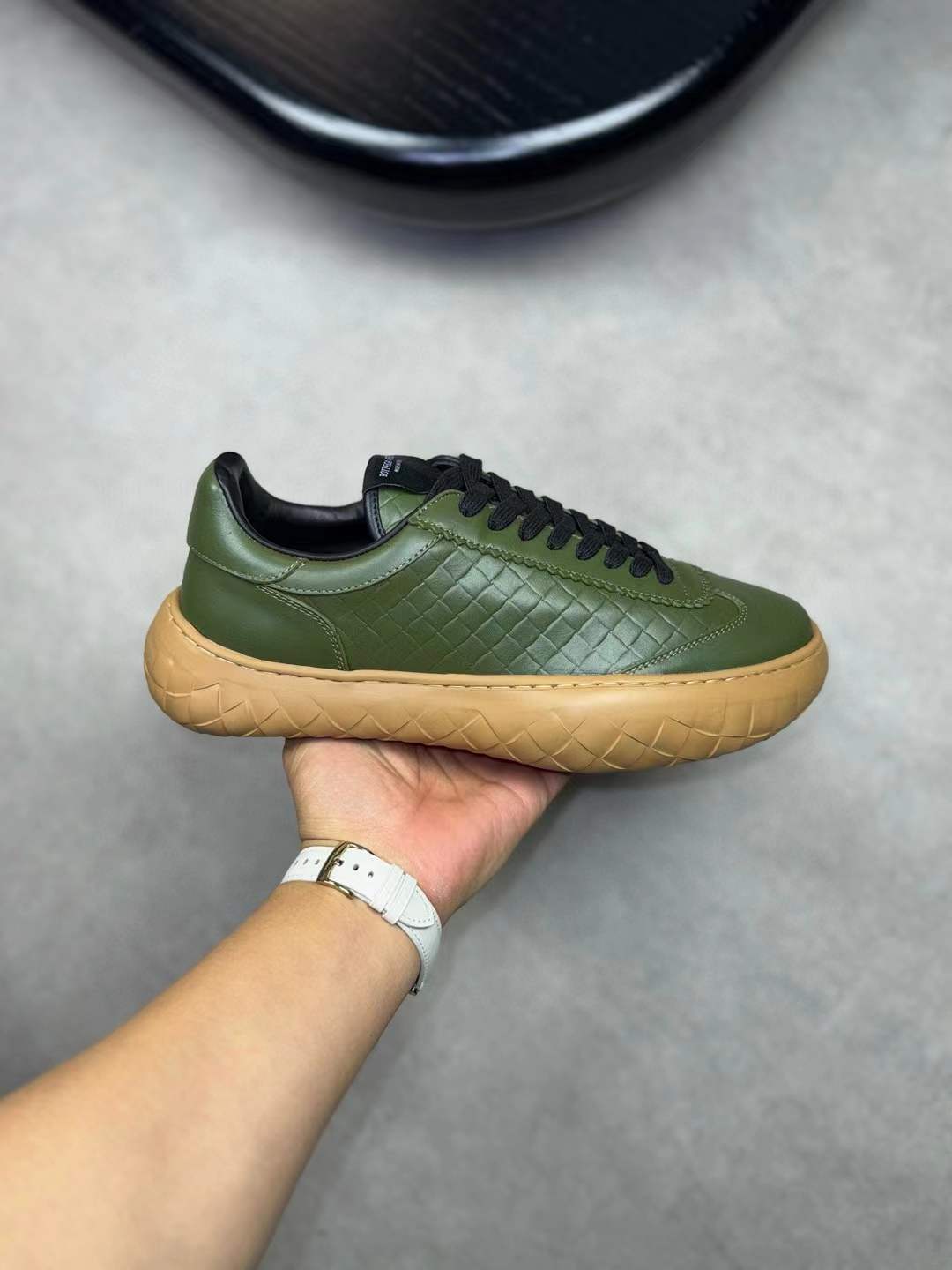 Bottega Veneta Camper Drift Trail Sneakers | Green