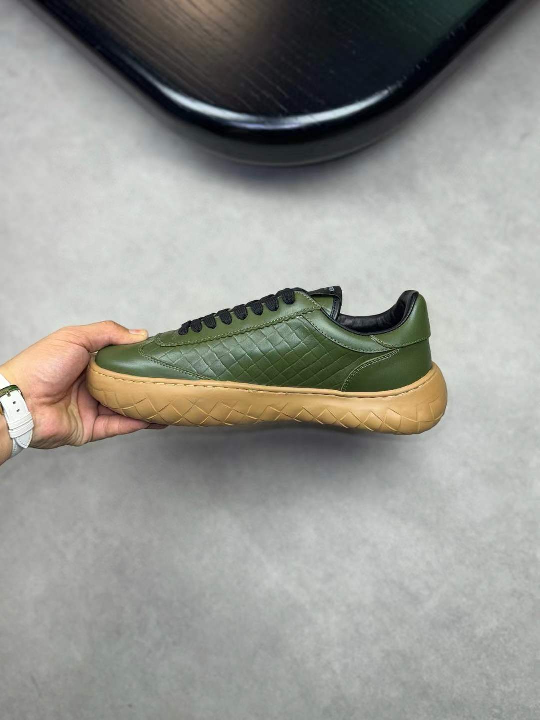 Bottega Veneta Camper Drift Trail Sneakers | Green