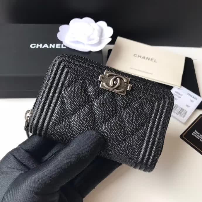 Chanel Leather wallet Black in Leather