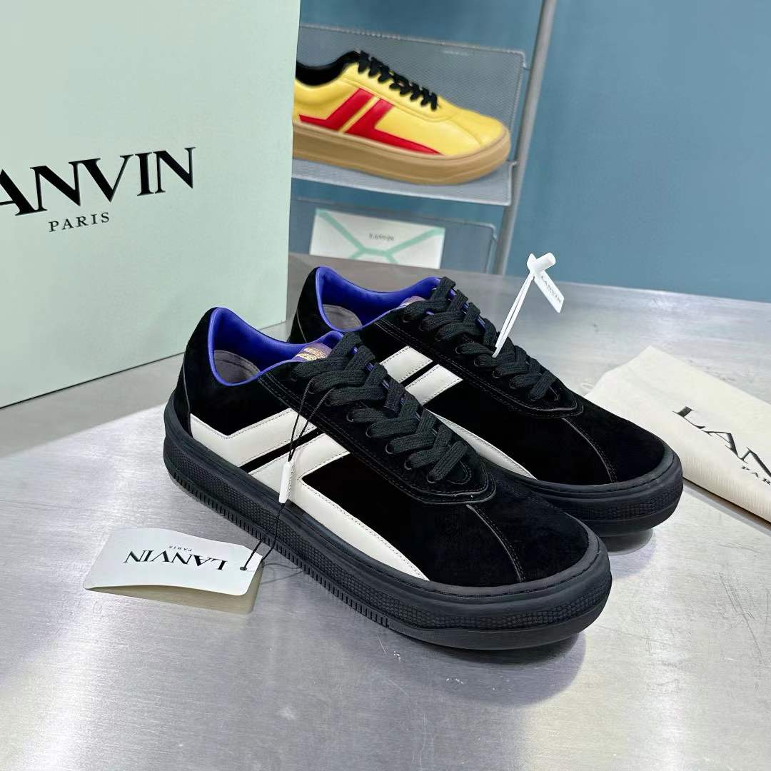Lanvin x Suede Sneaker Black