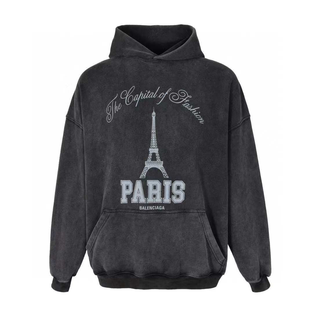 Balenciaga the capital of fashion Hoodie black