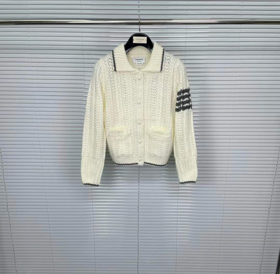Thom Browne Knitted Cardigan Sweater