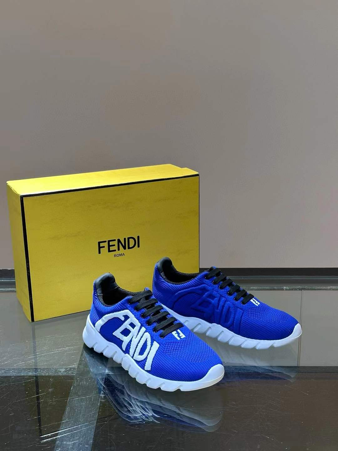 Fendi Multicolor Leather Sneaker