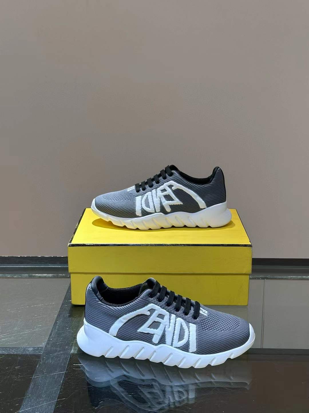 Fendi Grey Women Sneaker