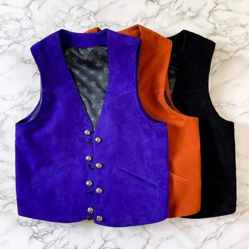 Chrome Hearts Fully loaded cross leather vest all colors