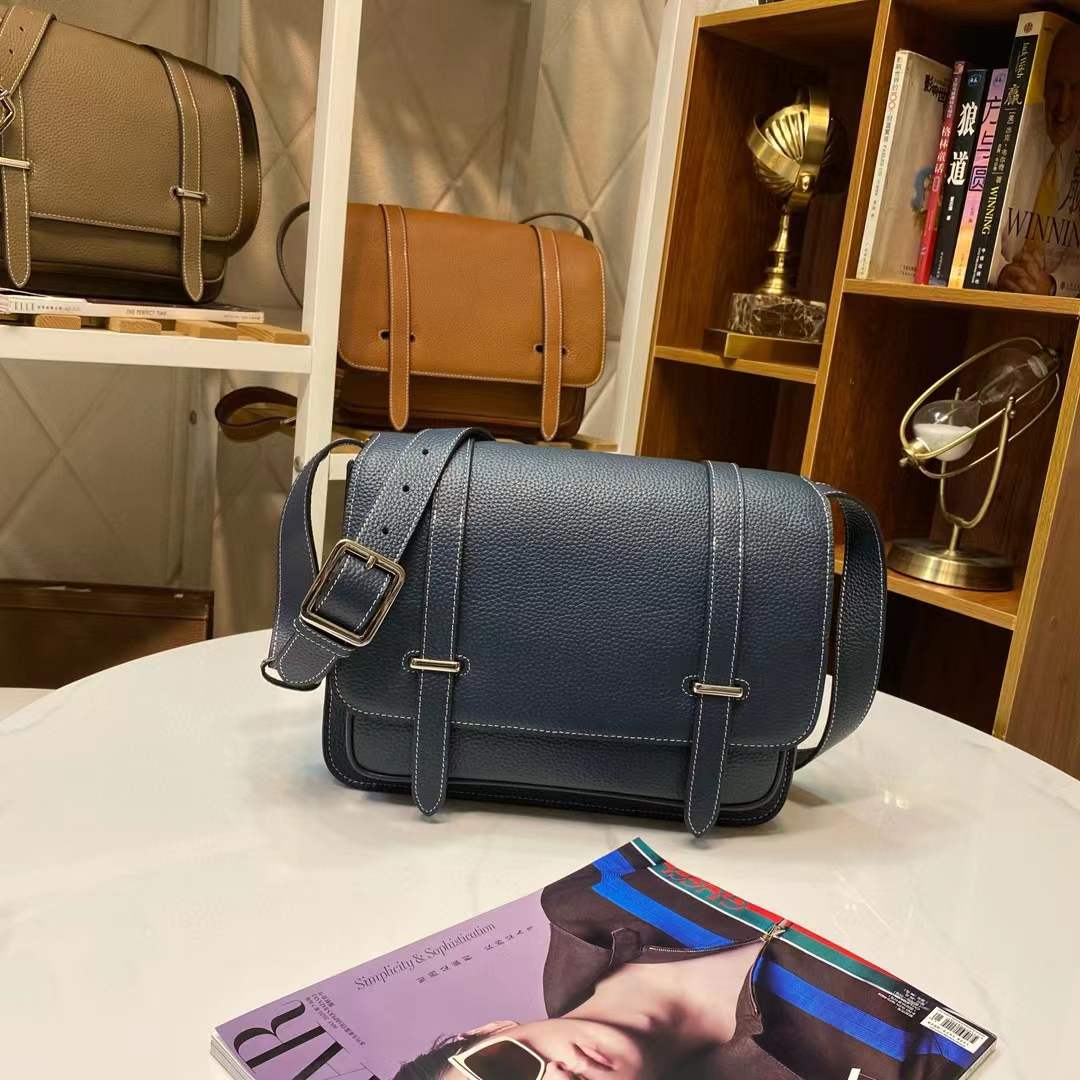 Hermes 35cm crossbody shoulder bag Black