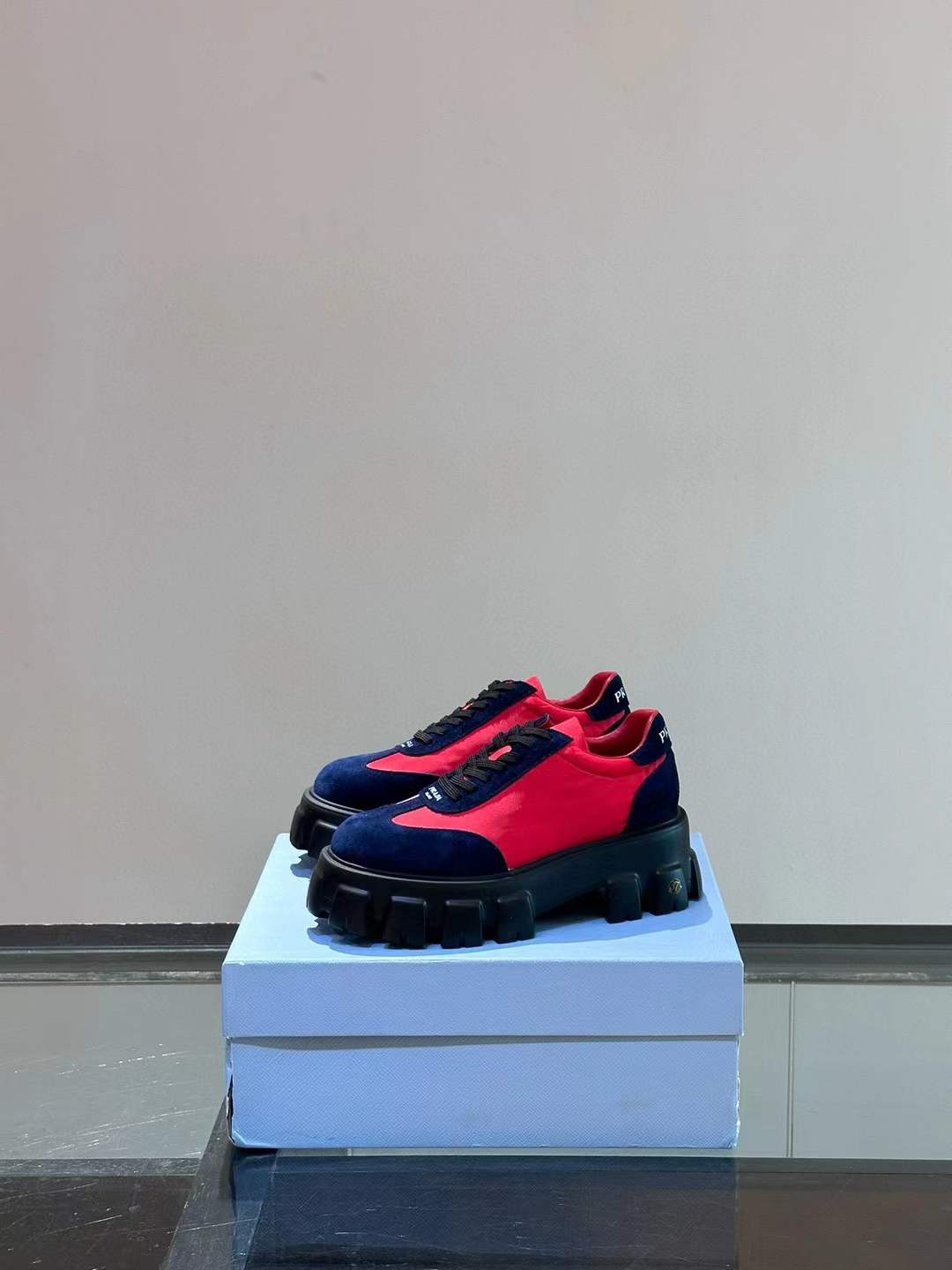 Prada Adidas Superstar Black and red