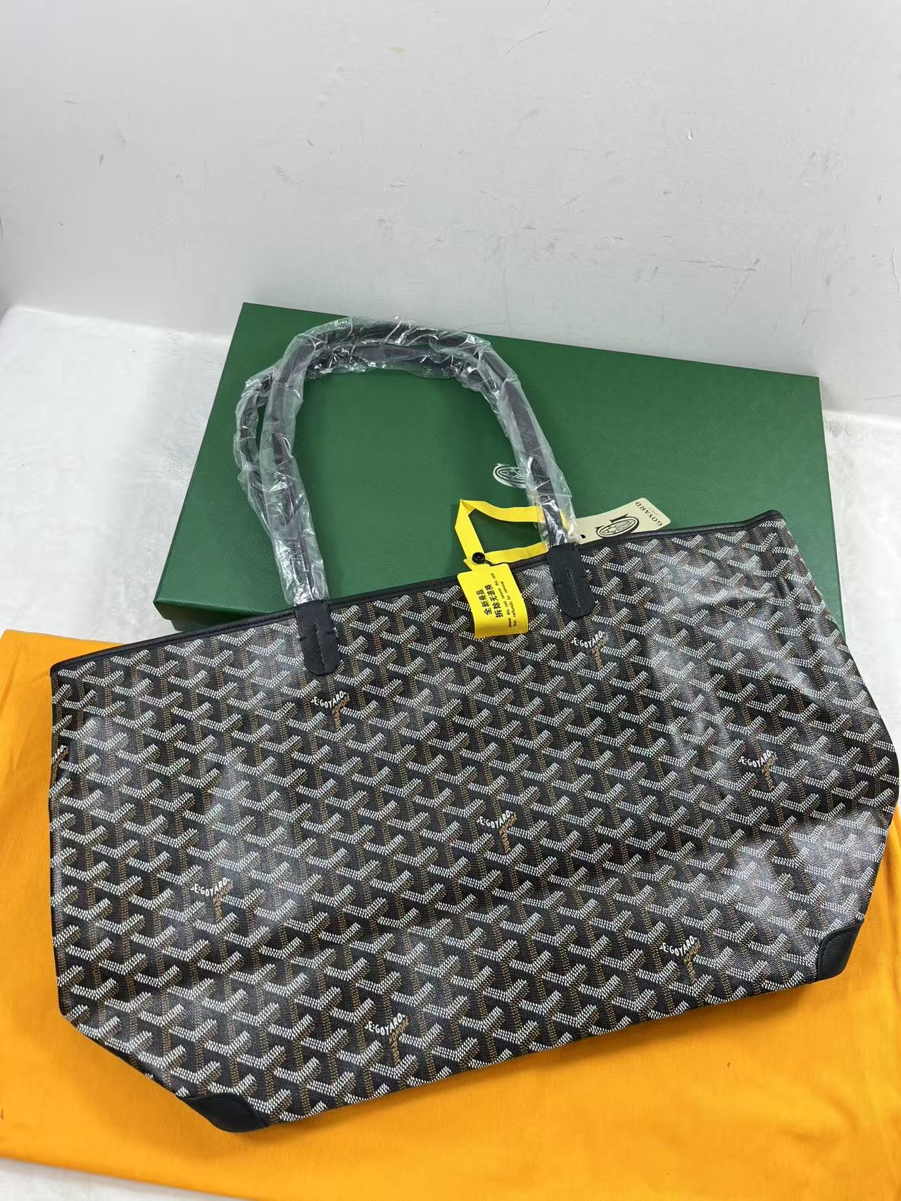 Goyard Artois MM Black Tote Shopping Bag 50x17x30cm
