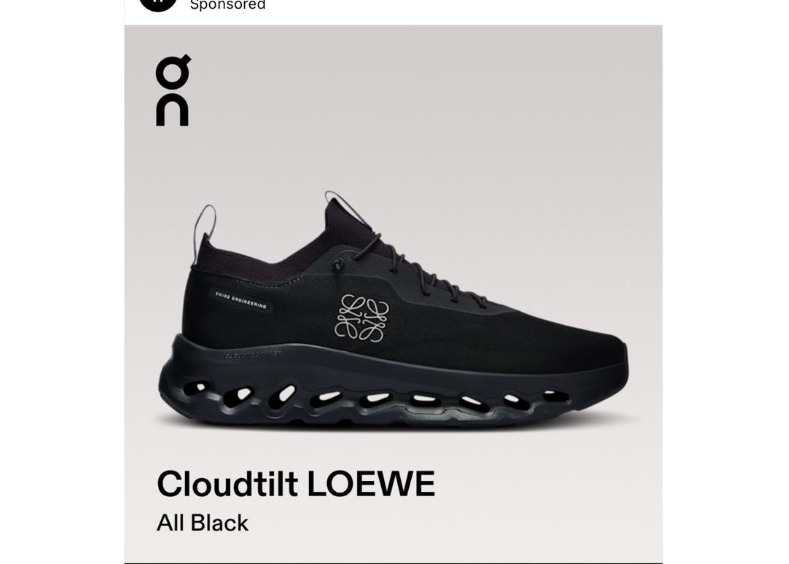 Loewe Cloudtilt all Black Sneakers