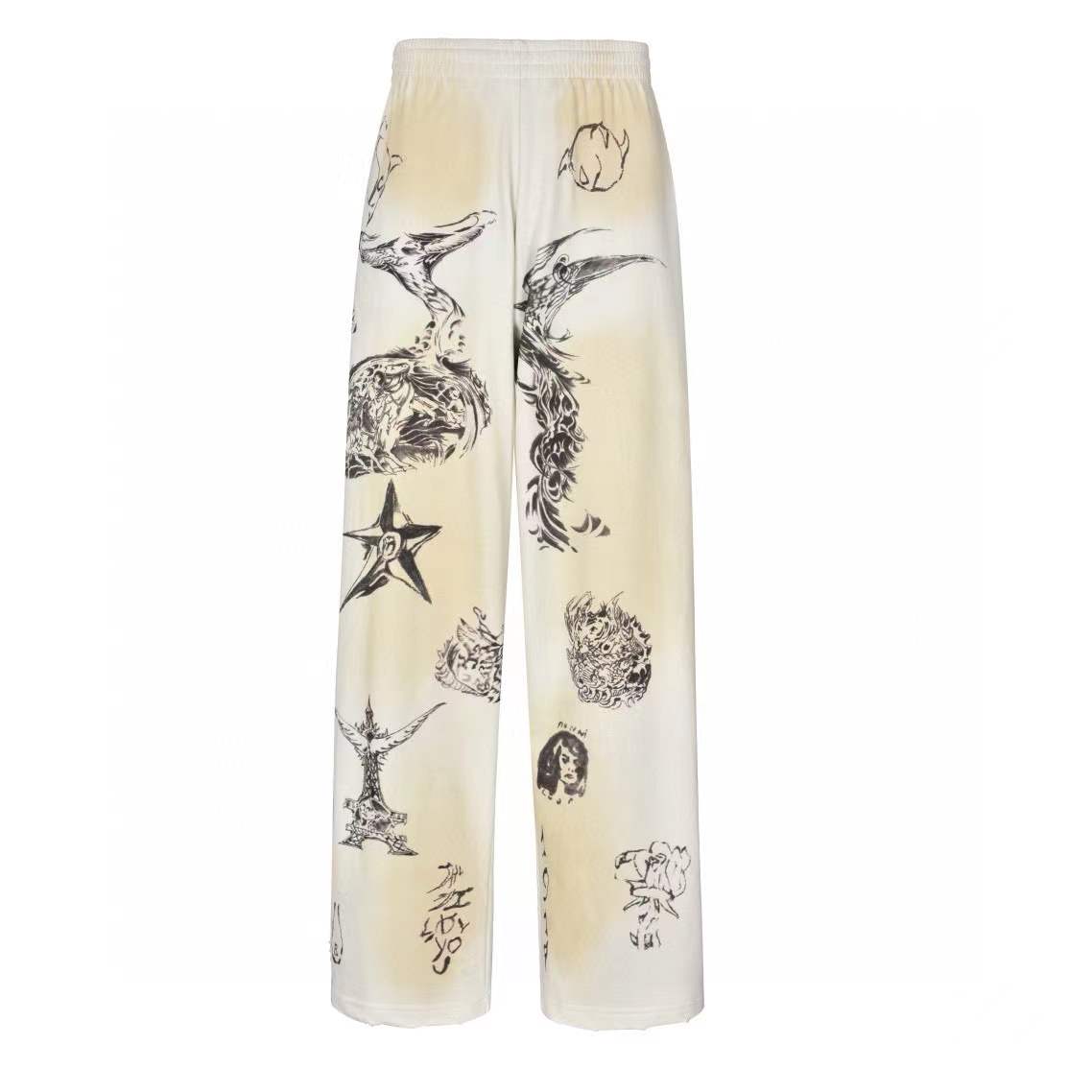 Balenciaga Tattoo Baggy Heavy Molleton Sweatpant