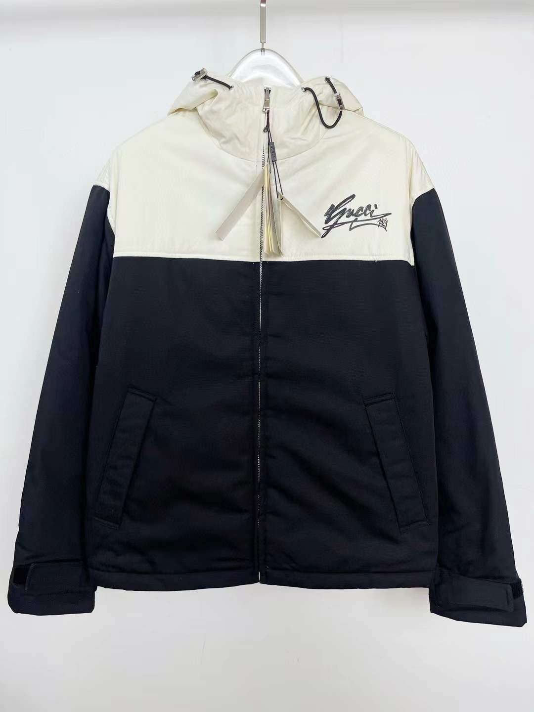 Gucci Canvas Hooded Jacket  Black