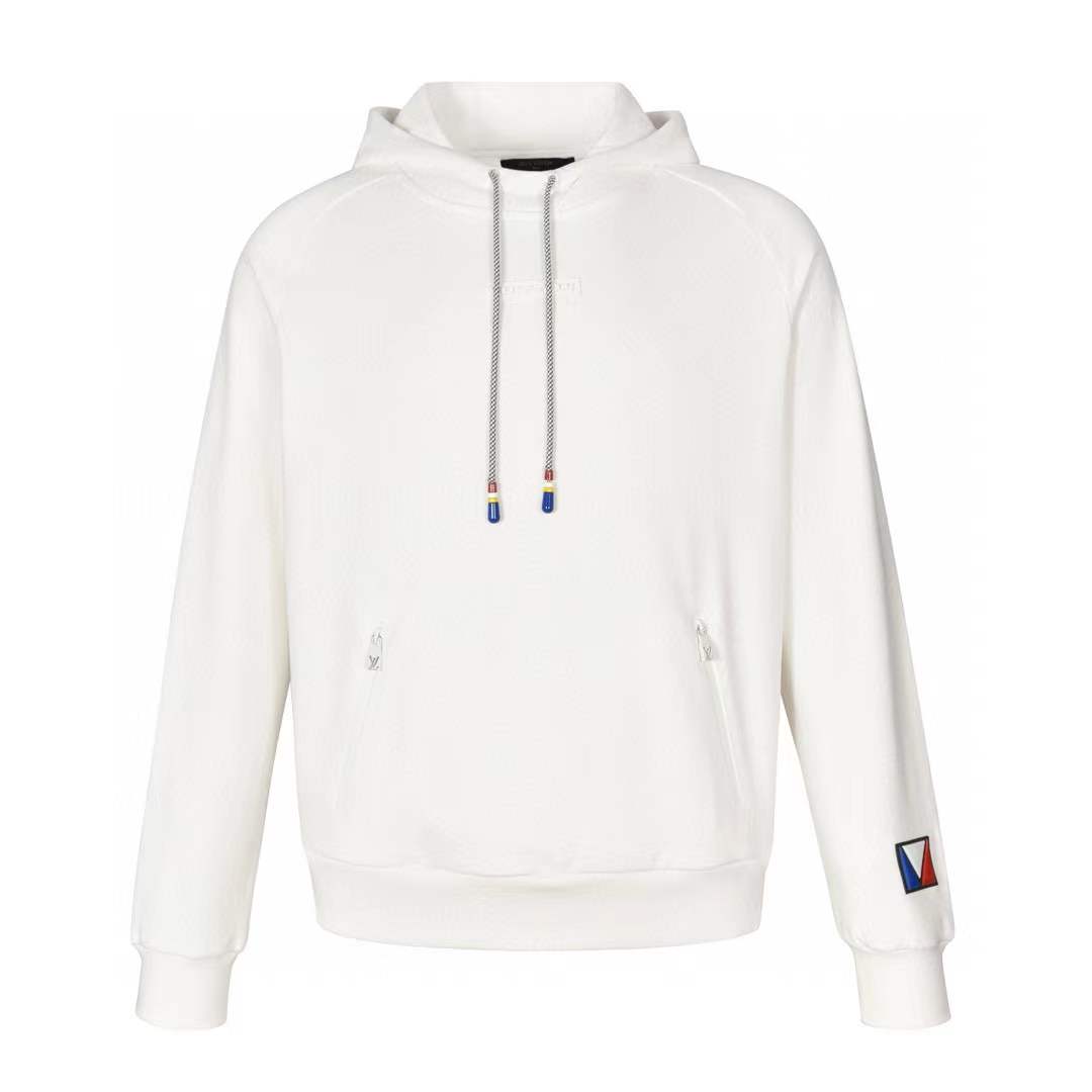 LV Signature Cotton Hoodie white