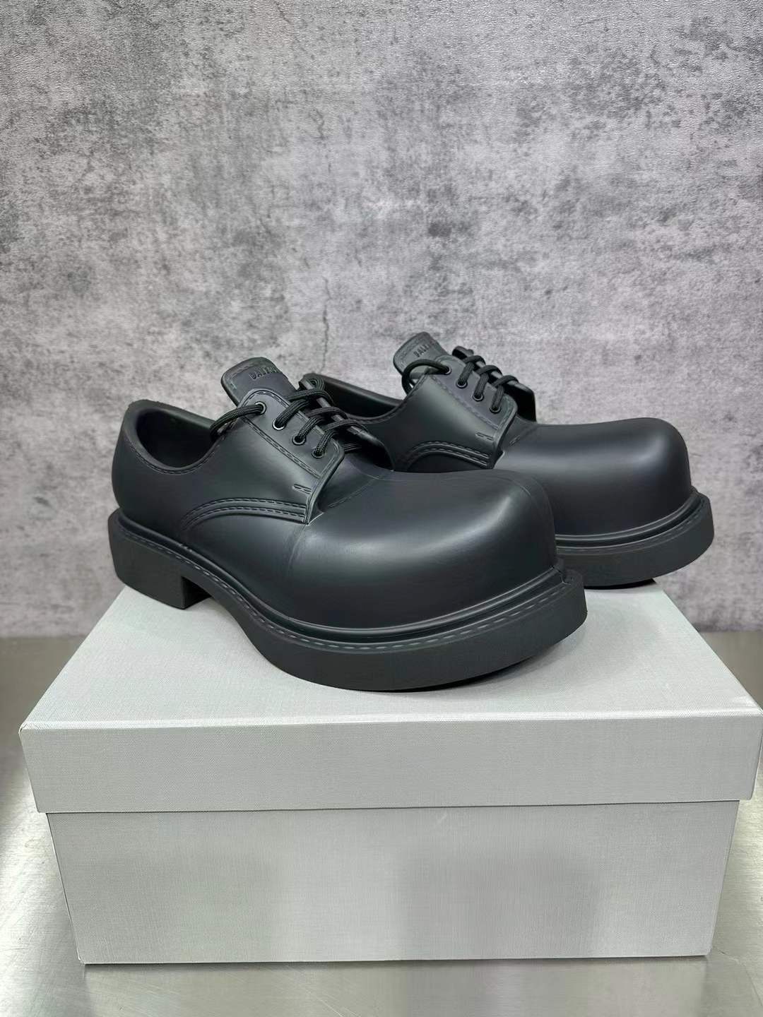 Balenciaga Steroid Teal Green Derby Shoes