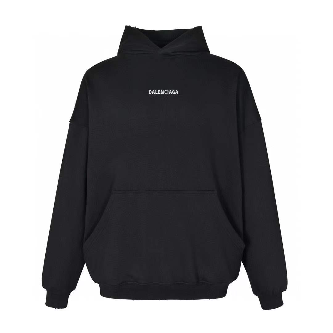 Balenciaga logo Black Hoodie