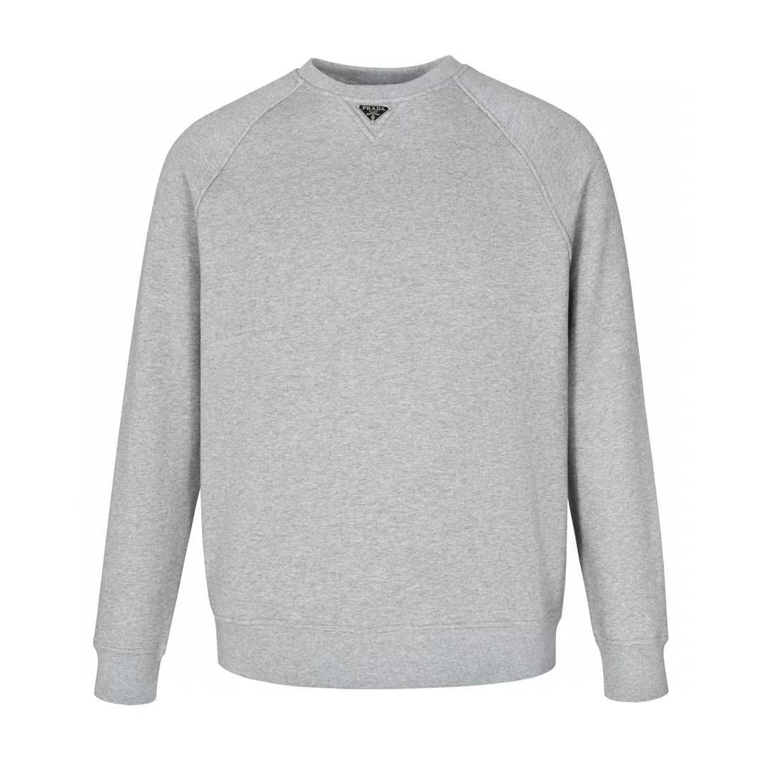 Prada Cottover Men's French Terry Crew Neck Sweatshirt