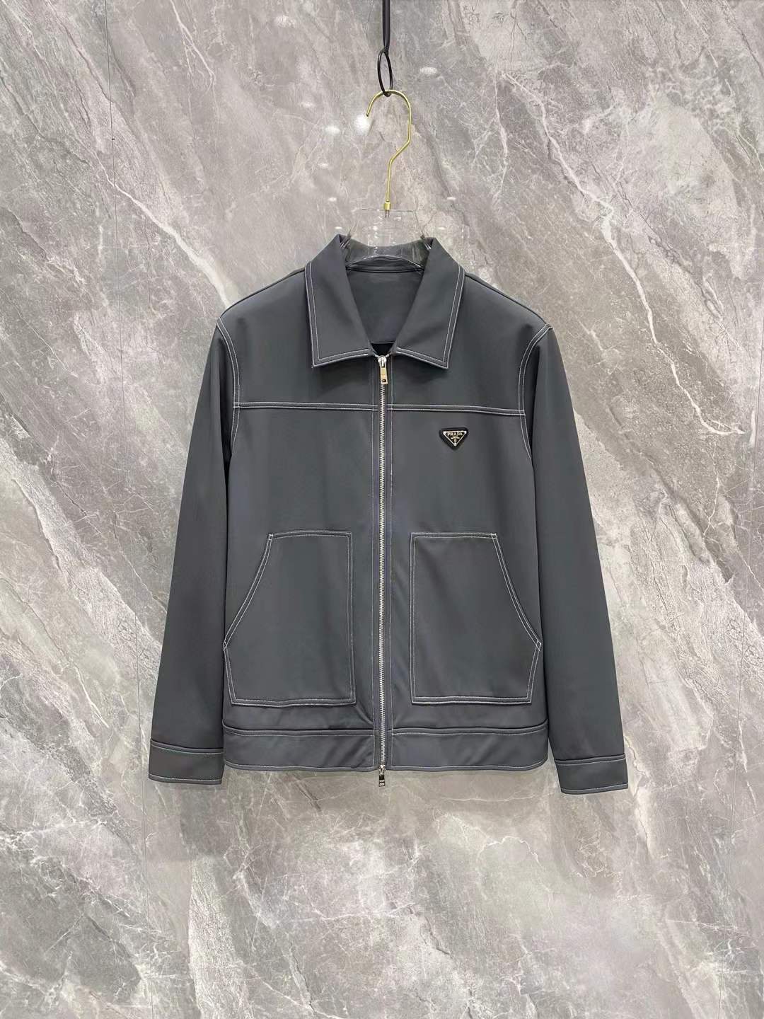 Prada Technical Fleece Grey jacket