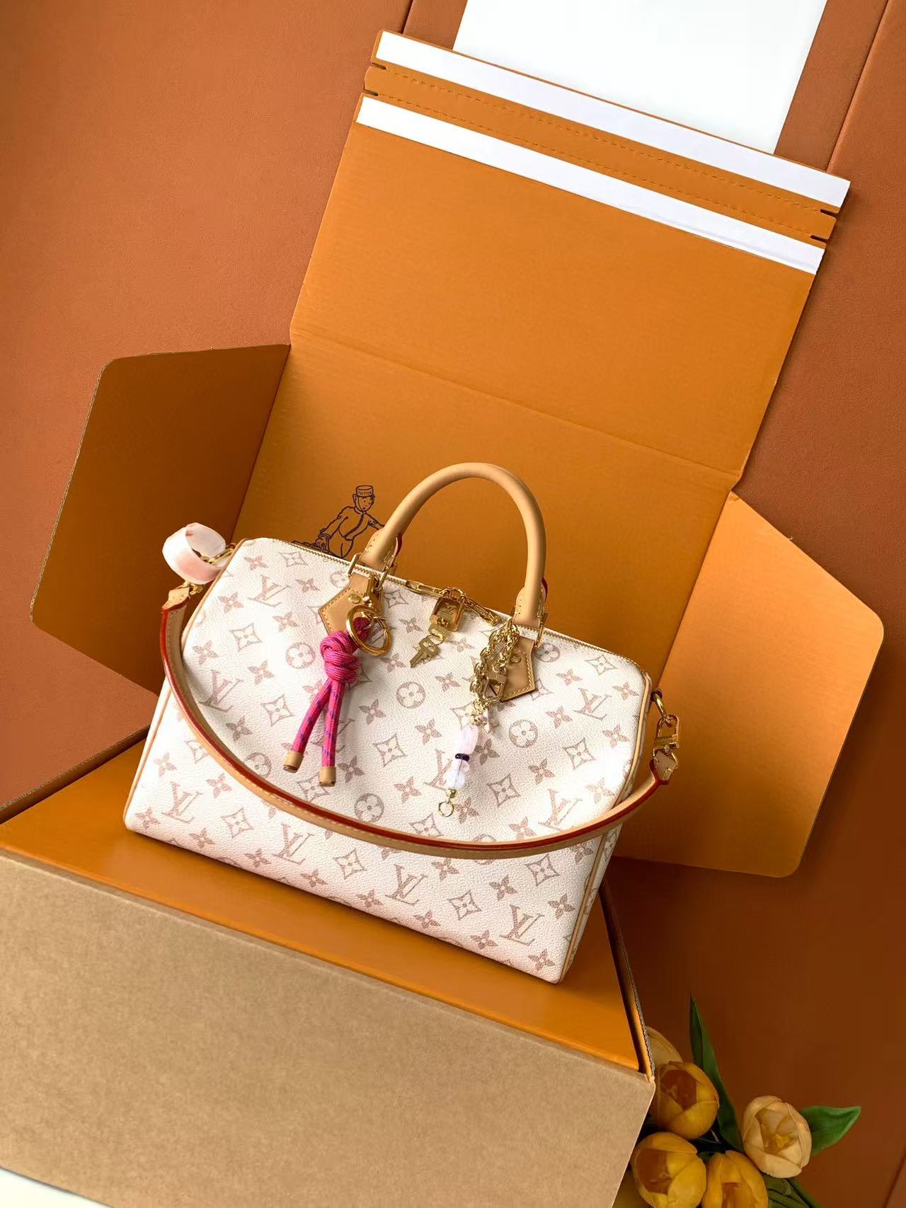LV M15108 Speedy Soft 30 Lucky Monogram Bag