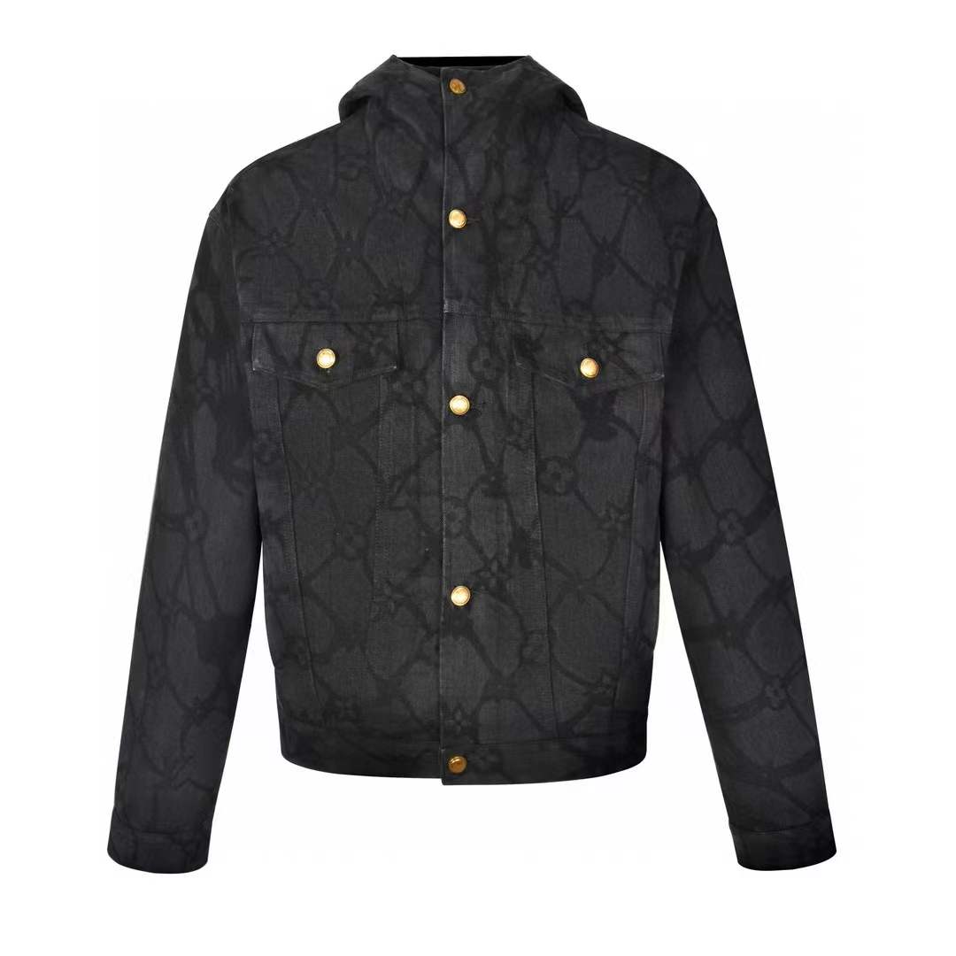 LV Monogram Denim Hooded Jacket - Sweatshirts