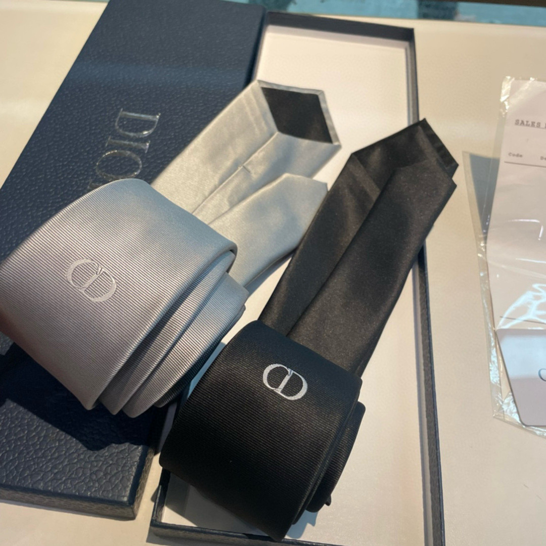 Dior Mens Cravatta Tie Black