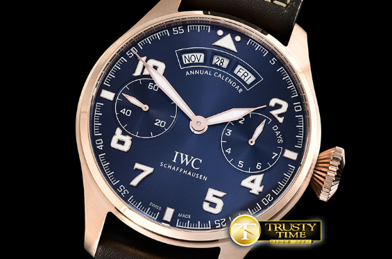 IWC0429C - Big Pilot Annual Cal. LPP RG/LE Blue YLF V2 A52850 $398