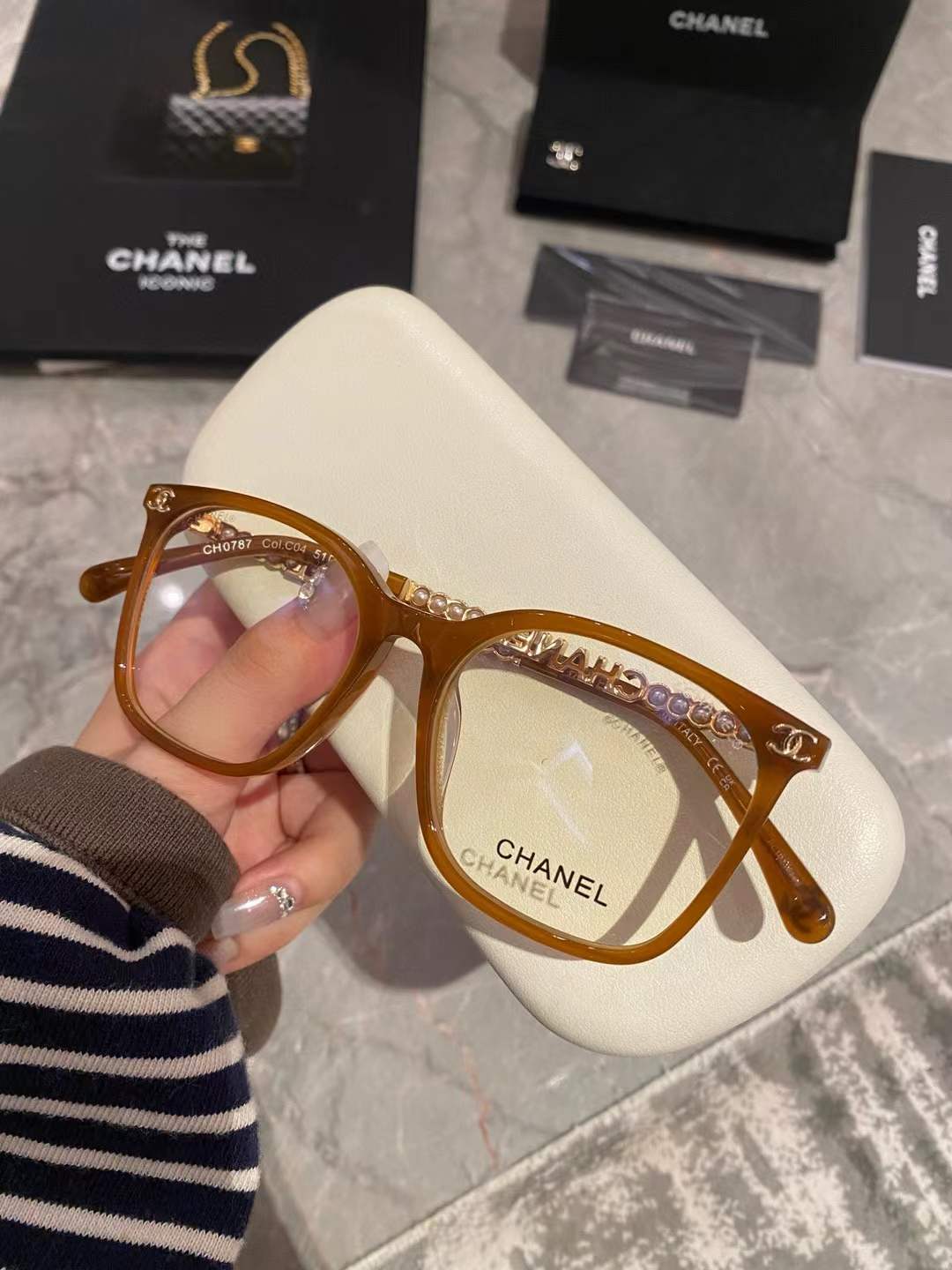 Chanel Eyewear: Square Blue Light Glasses,