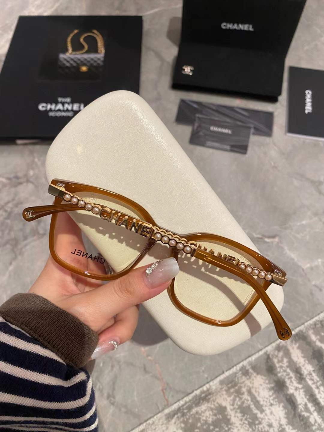 Chanel Eyewear: Square Blue Light Glasses,