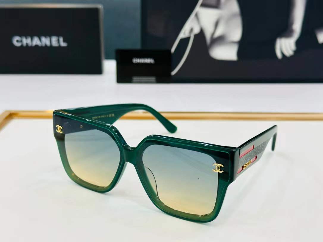 Chanel Men Square Frame Fashion Ultraviolet-proof Sunglasses all colors