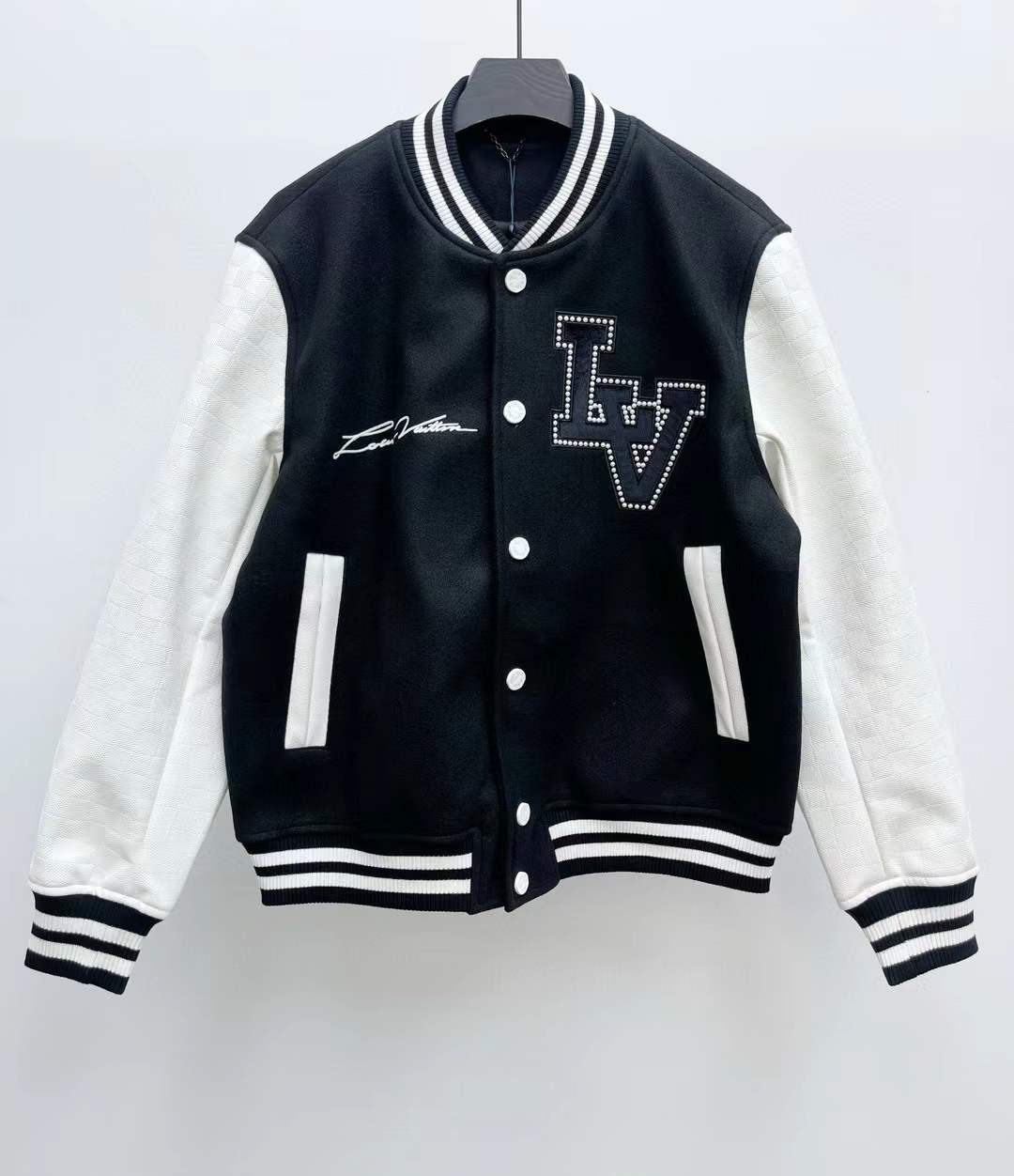 LV Baseball Jerseys Men Black