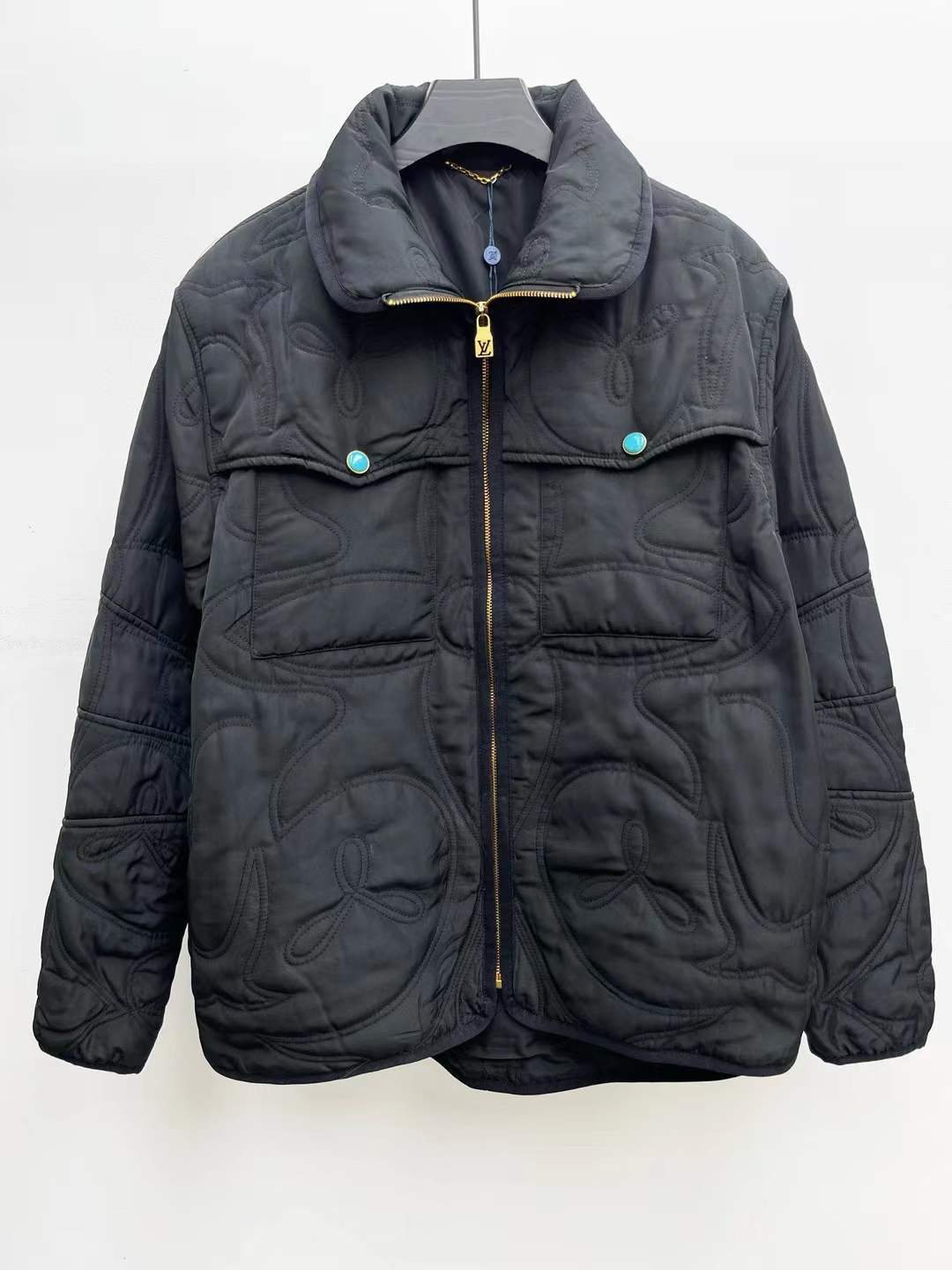 LV Turquoise Patterned Jacket-zp