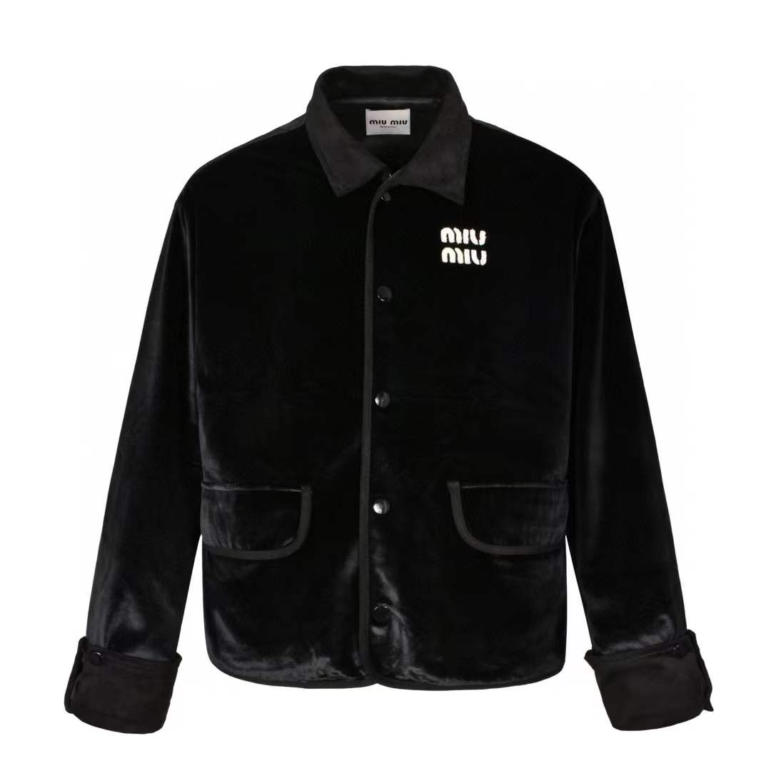 Miu Miu Black Velvet Jacket