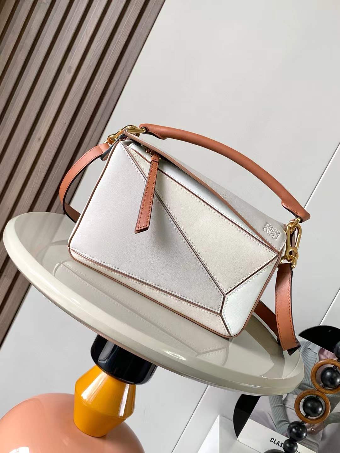 Loewe Mini Puzzle Edge Leather Shoulder Bag