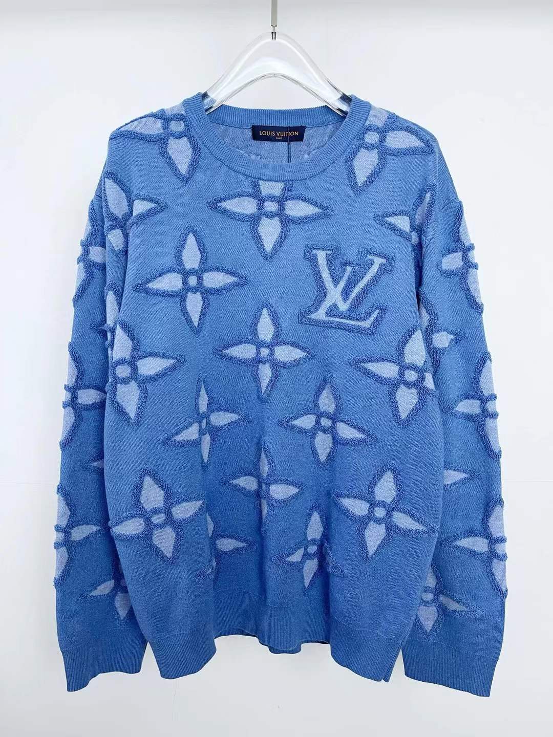 LV Textured Cotton Crewneck - Ready to Wear