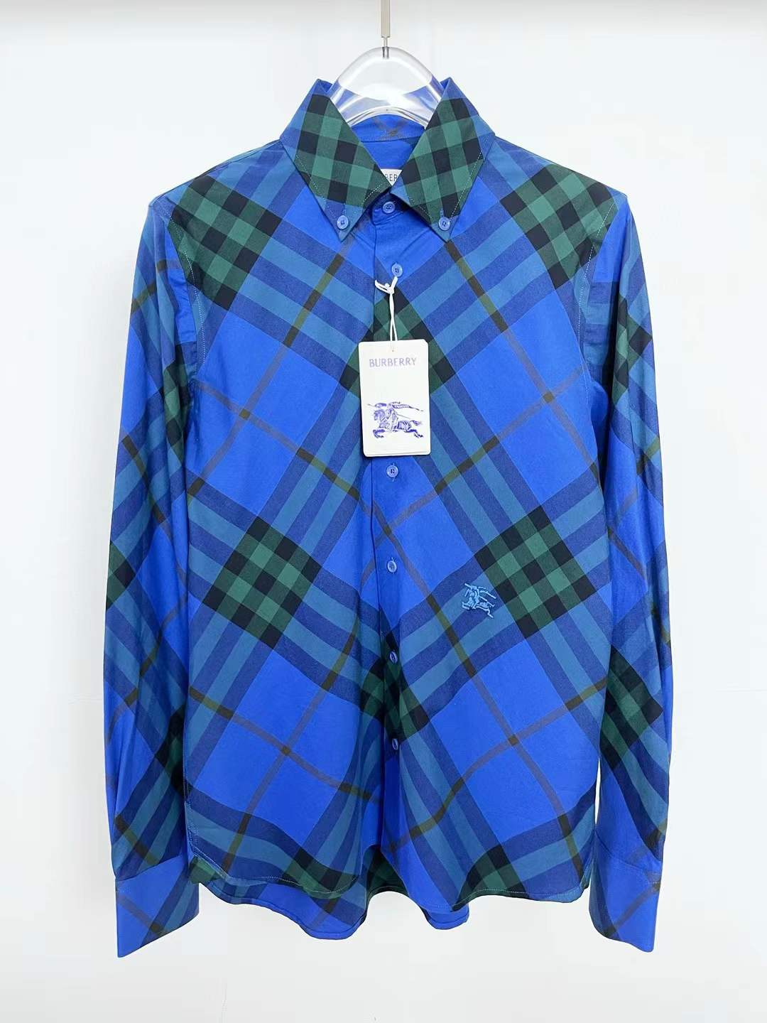 Burberry Vintage-Check Patterned Button-Up Cotton Shirt