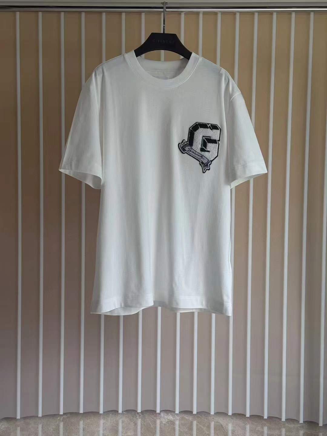 Givenchy Ivory Cotton College T-Shirt in White for Men