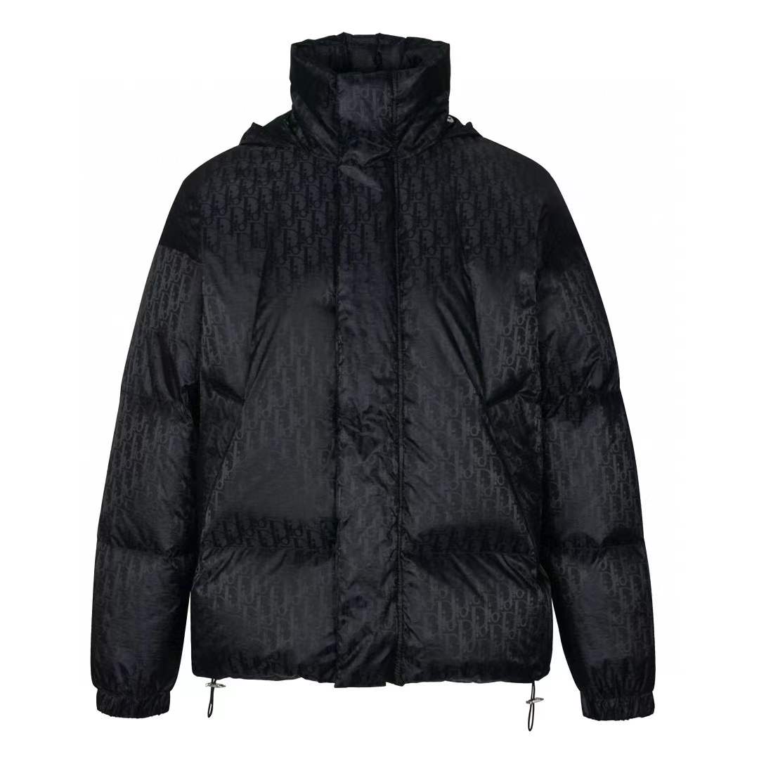Christian Dior Black All Over Puffer Jacket black