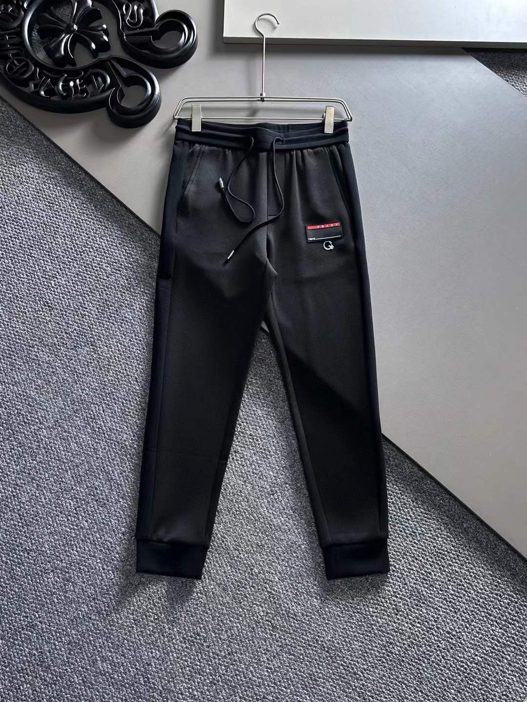 Prada Black Track Pants for Boys