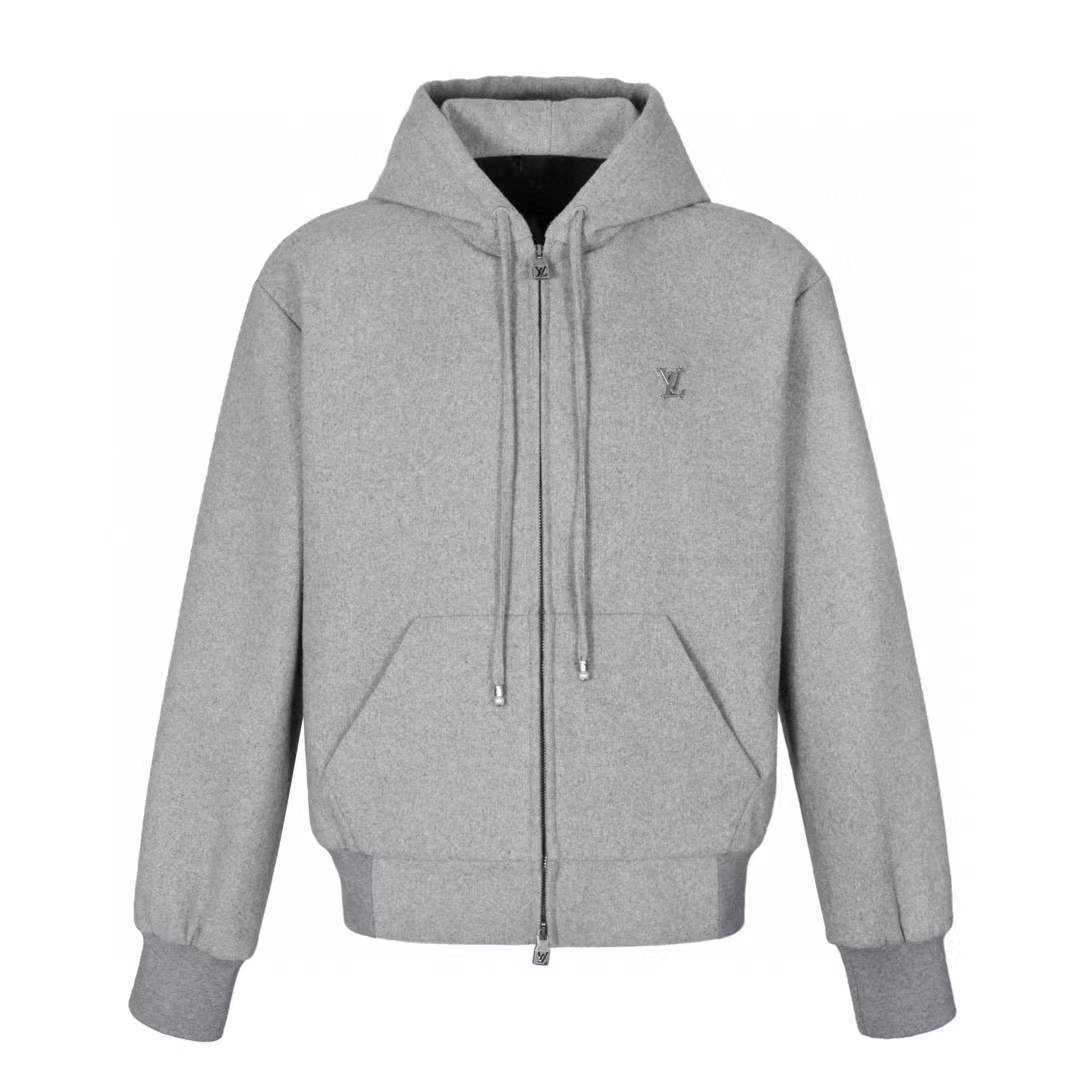 LV triomphe hooded sweater in wool and cashmere