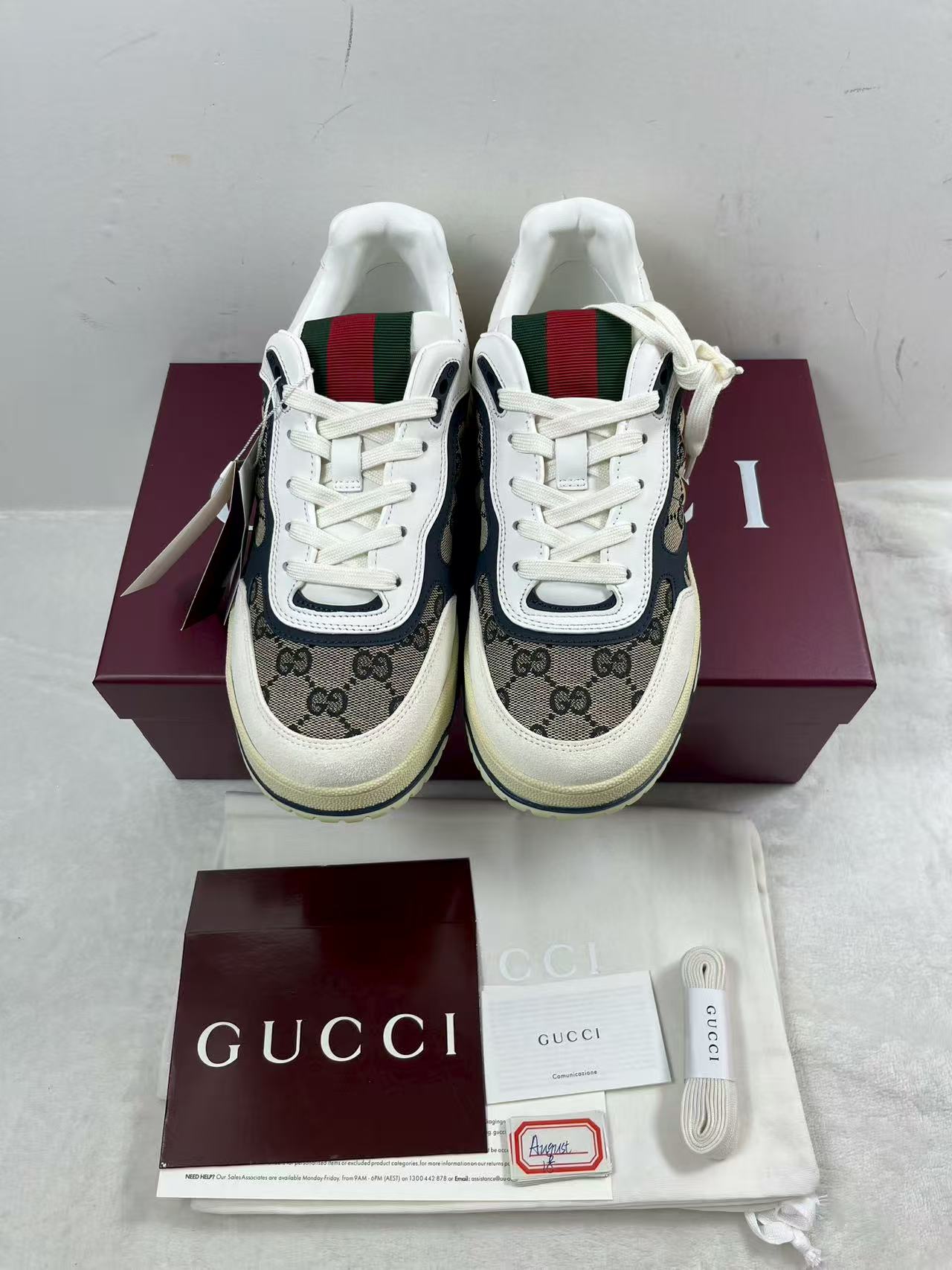 Gucci Men's Re-web Sneakers size EU42 mens