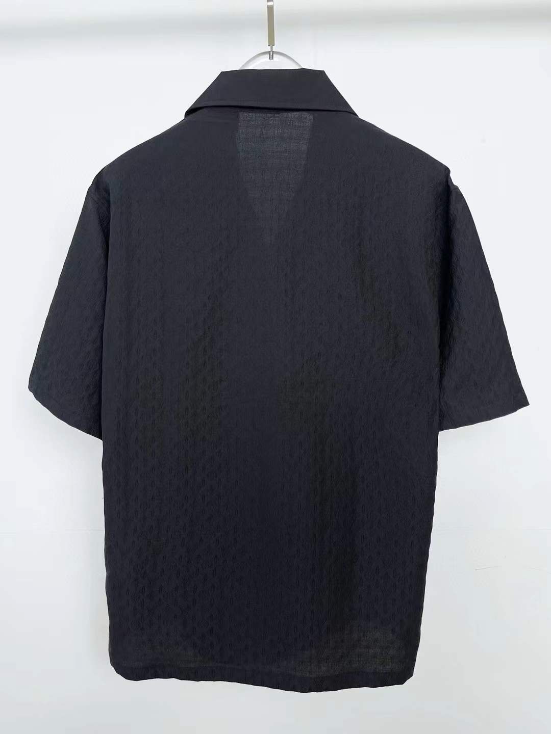 LV Mulberry silk full of dark lines Polo Shirt black