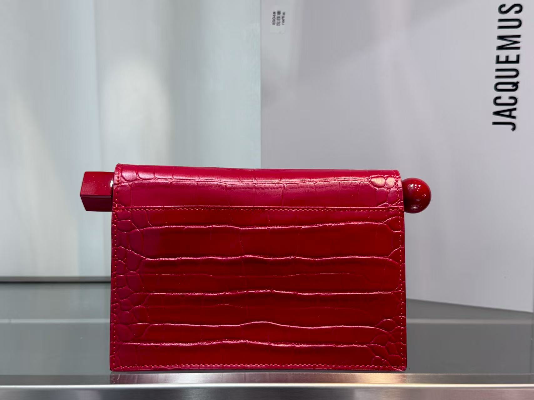 Jacquemus La Pochette Rond clutch bag Red 20cm